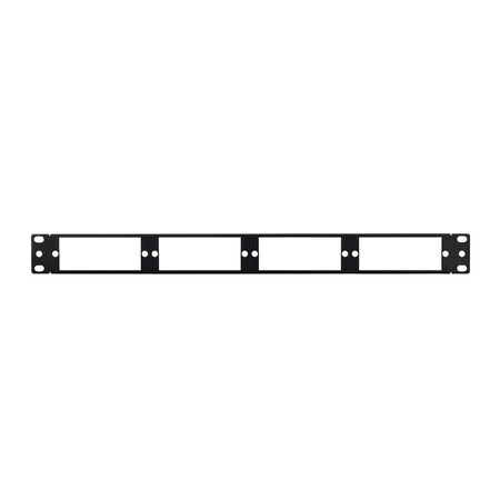 Monoprice 19in Blank Fiber Patch Panel 4LGX Cassettes 1U 35983